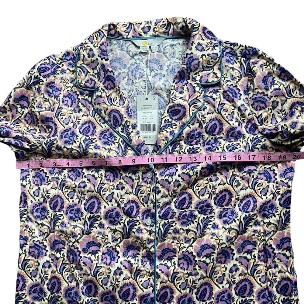 NWT Boden Janie Longline Pyjama Shirt Size 6